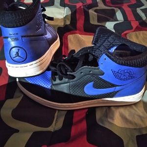 Since 85 Black and Blue Air Jordans